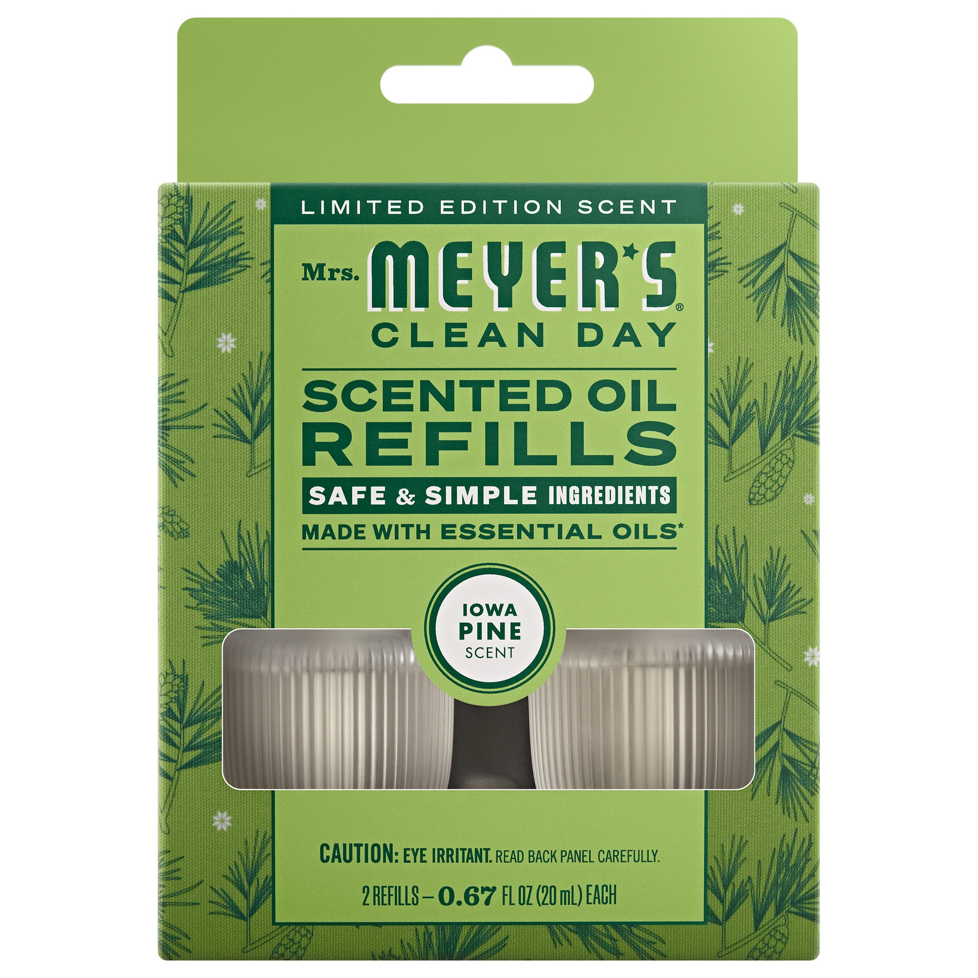 Iowa Pine Plug In Scented Oil Refill, 2-Pack – Mrs. Meyer's Clean Day