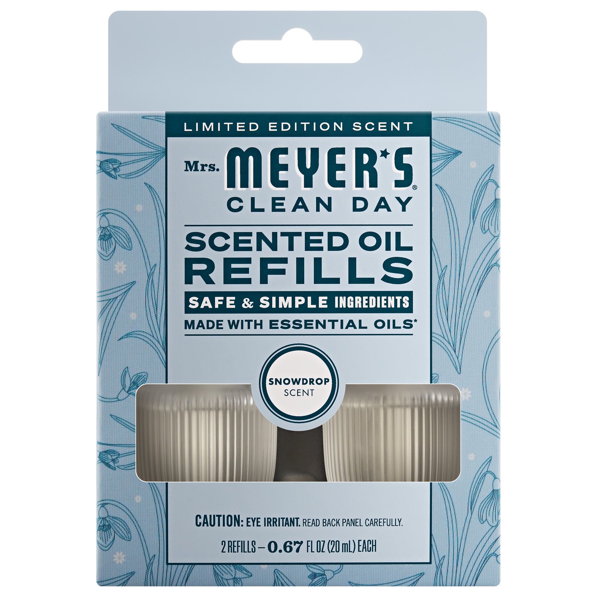 Snowdrop Plug In Scented Oil Refill, 2-Pack – Mrs. Meyer's Clean Day