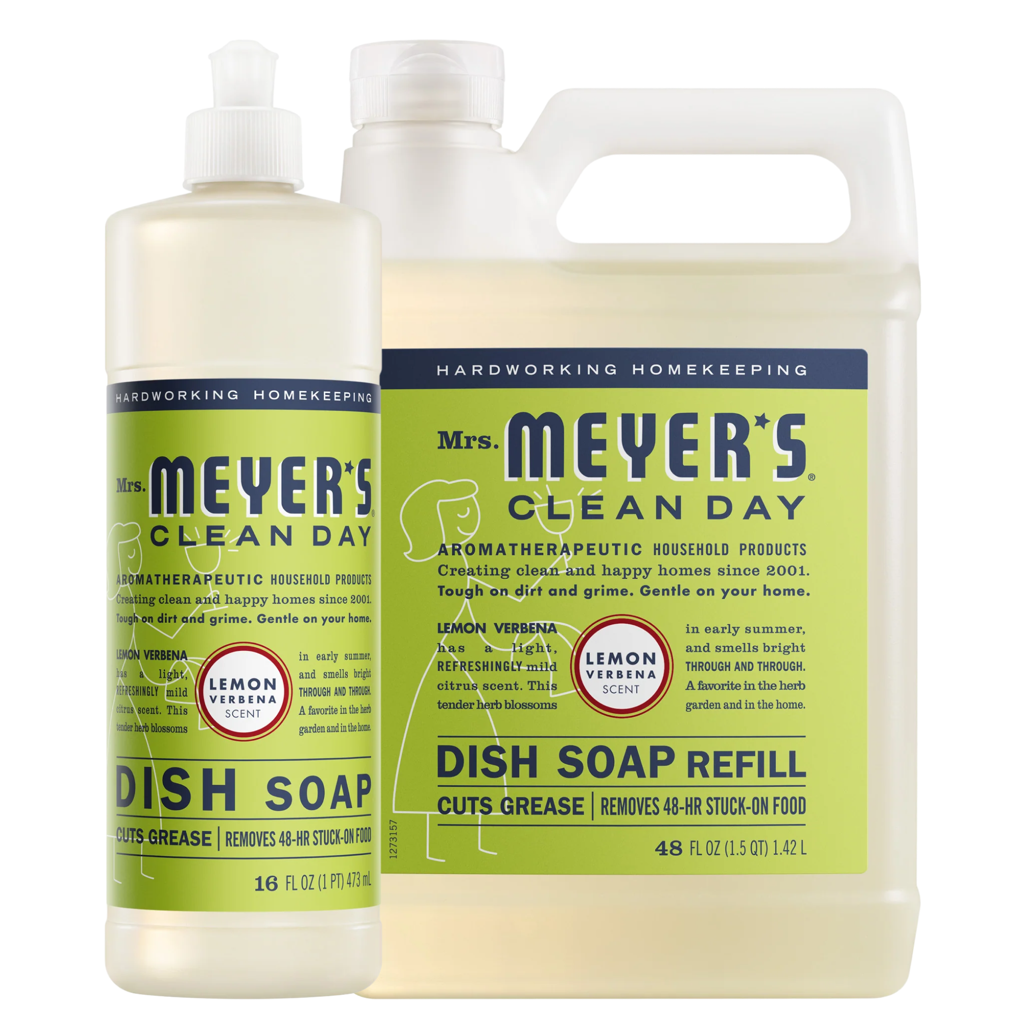 Mrs. Meyer's Lemon Verbena Dish Soap and Refill set – Mrs. Meyer's