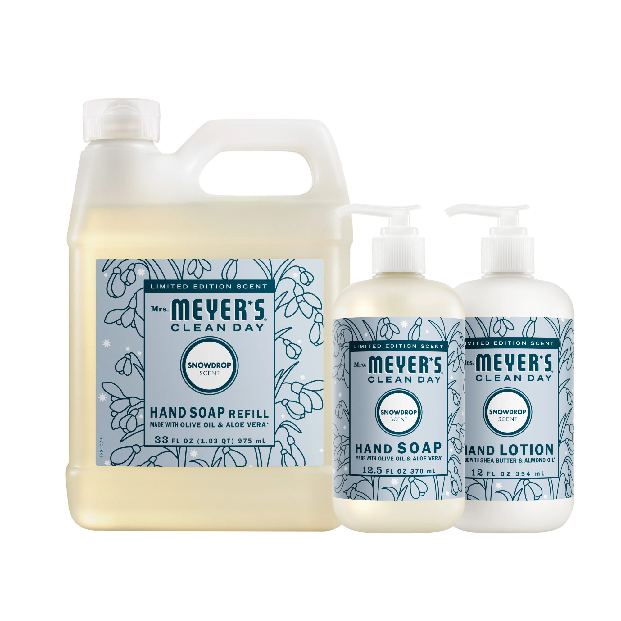 Snowdrop Hand Care 3-Count Bundle – Mrs. Meyer's Clean Day