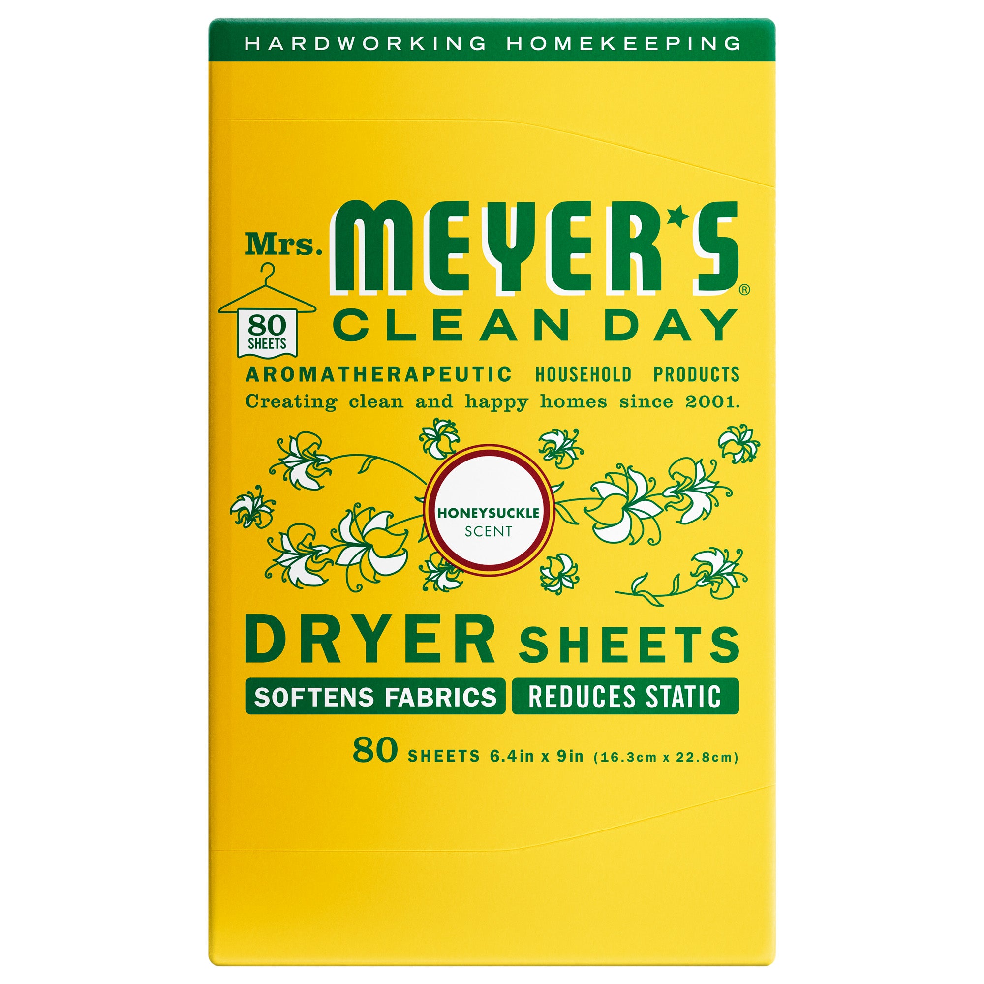 Mrs. Meyer's Honeysuckle Dryer Sheets – Mrs. Meyer's Clean Day