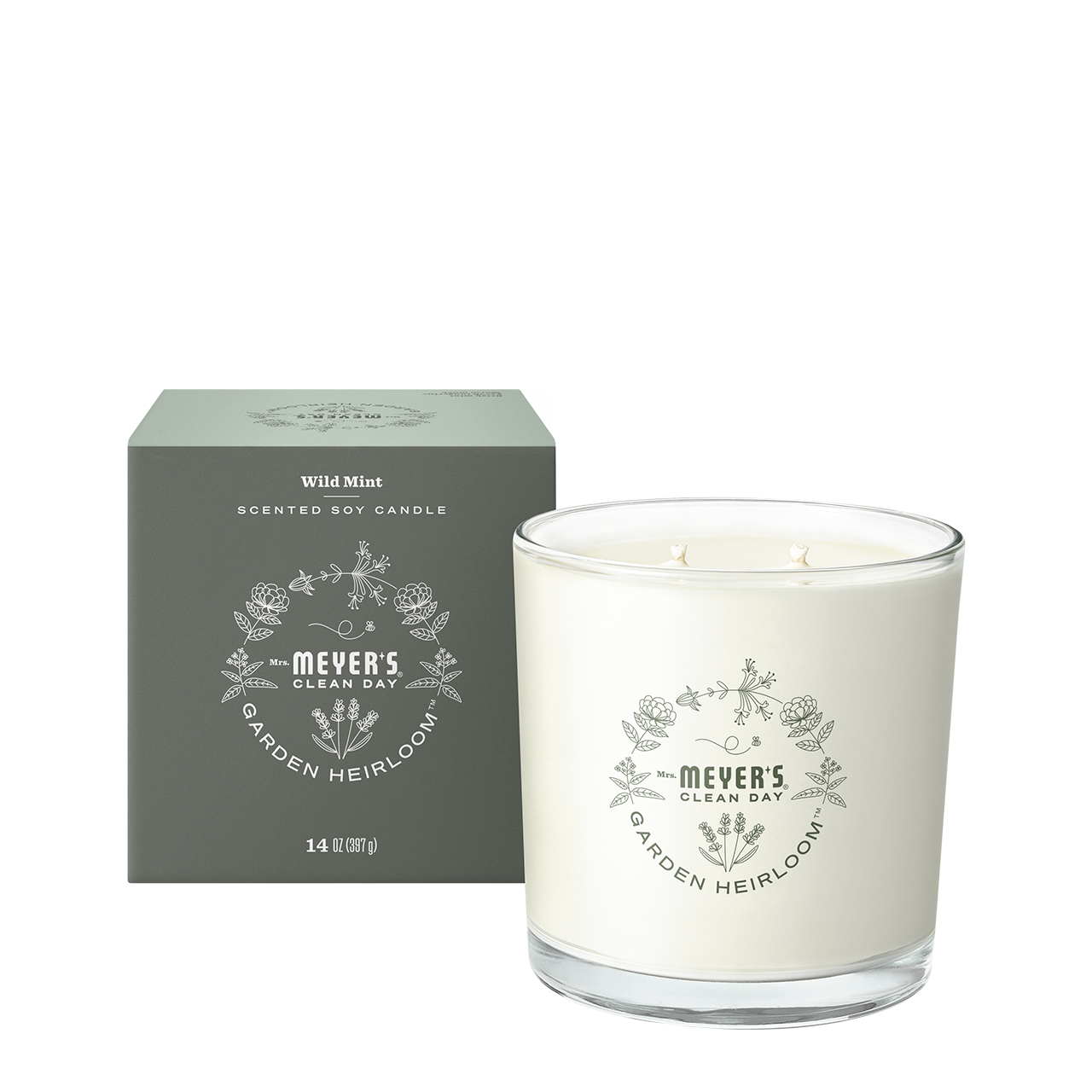 Mrs. Meyer's Wild Mint Garden Heirloom Candle – Mrs. Meyer's Clean Day