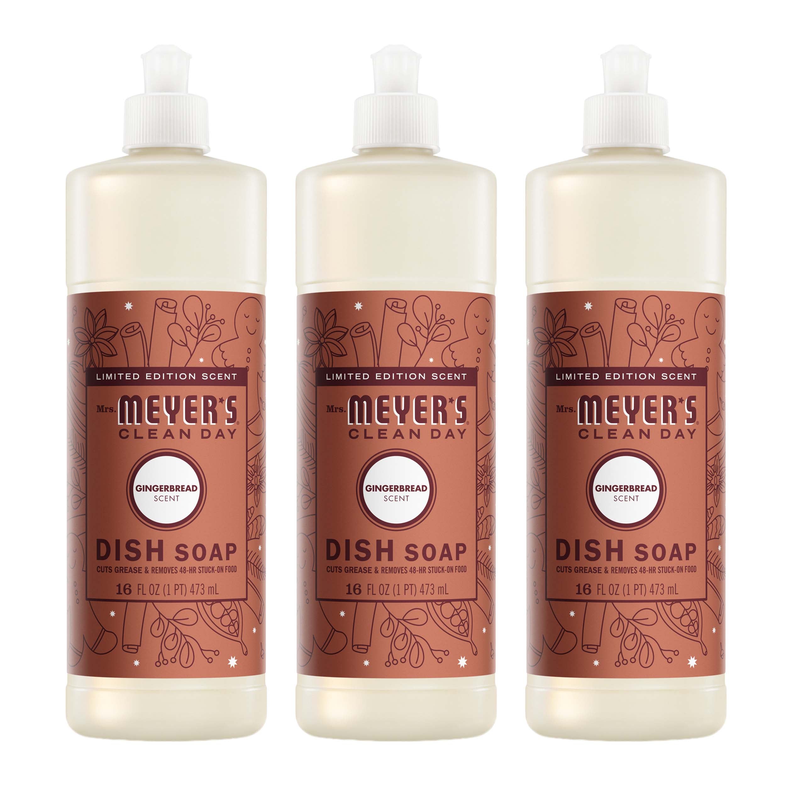 Mrs. Meyer's Gingerbread Dish Soap 3-count bundle – Mrs. Meyer's