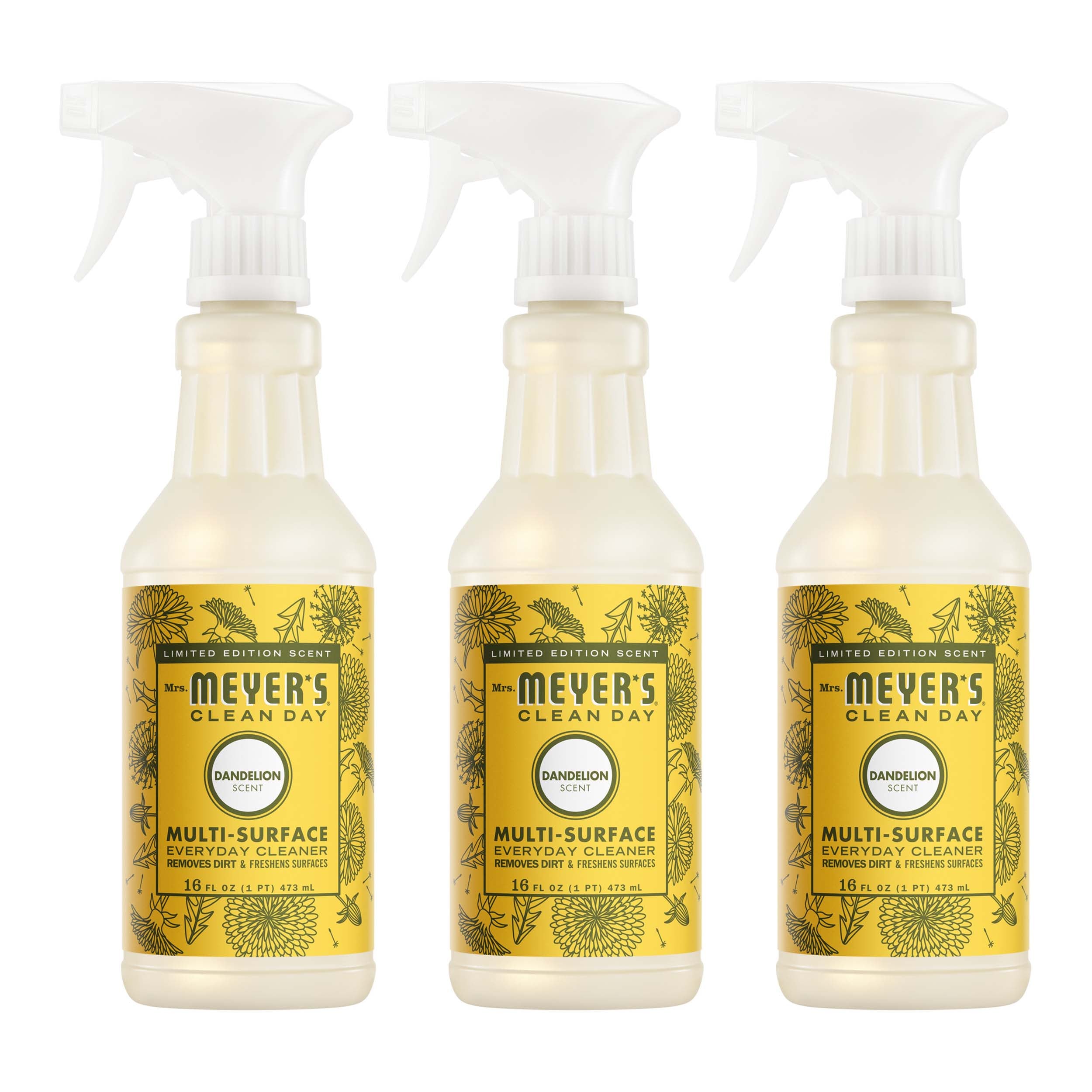 Mrs. Meyer's Dandelion Multi-Surface Everyday Cleaner 3-count