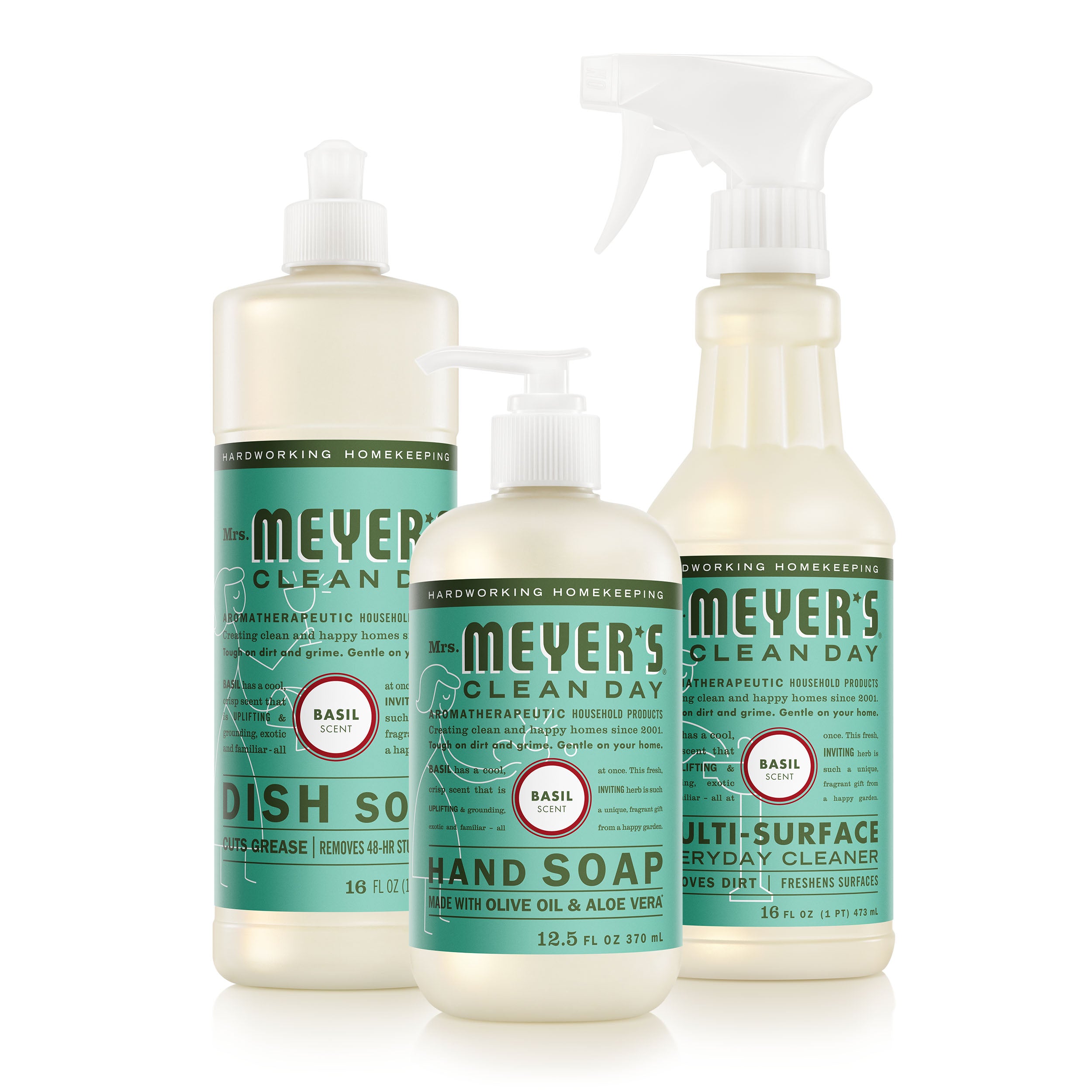 Mrs. Meyer's Basil Kitchen Basics Set – Mrs. Meyer's Clean Day