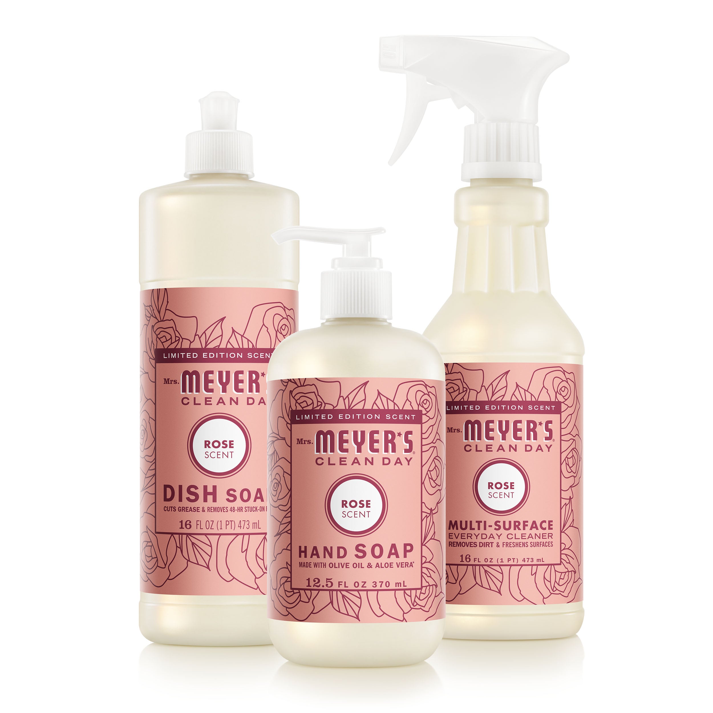 Mrs. Meyer's Rose Kitchen Basics Set – Mrs. Meyer's Clean Day