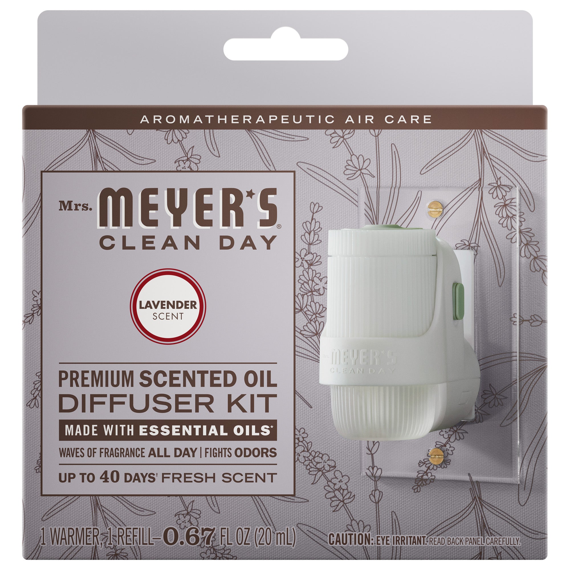 Lavender Plug In Scented Oil Warmer With Refill – Mrs. Meyer's