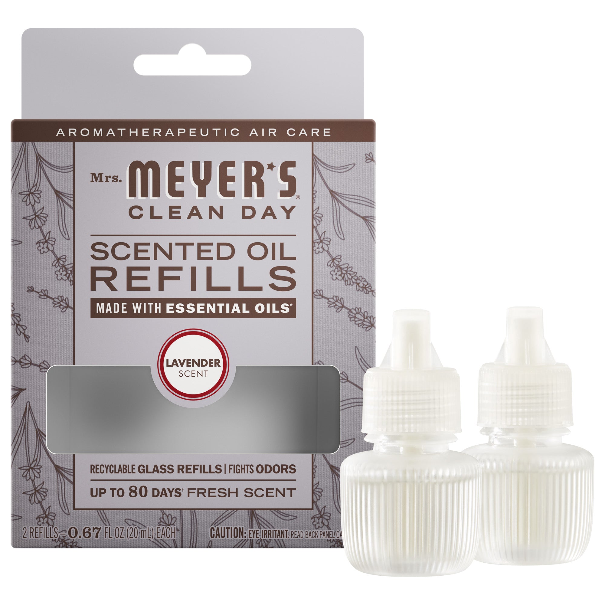 Lavender Plug In Scented Oil Refill, 2-Pack – Mrs. Meyer's Clean Day