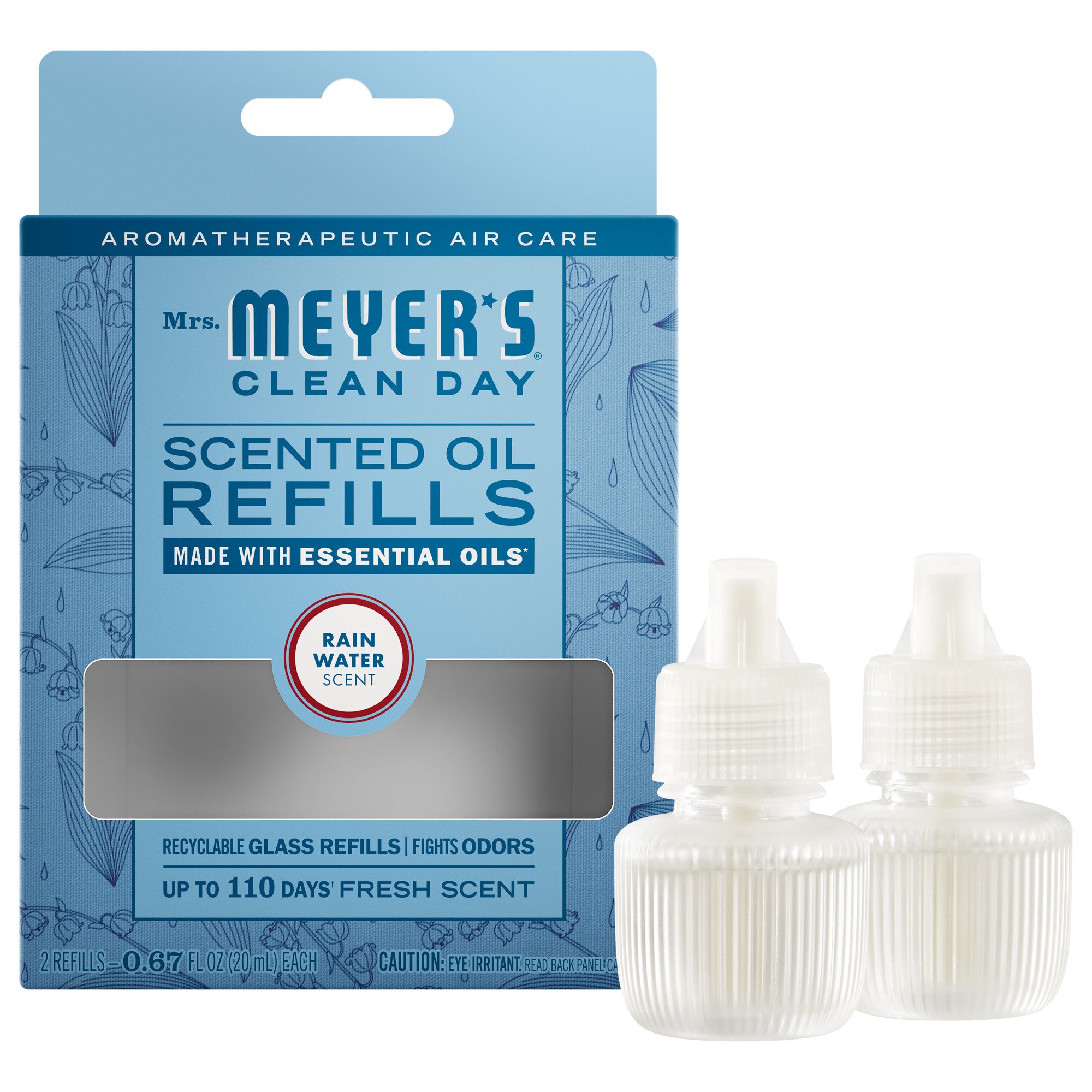 Rain Water Plug In Scented Oil Refill, 2-Pack – Mrs. Meyer's Clean Day