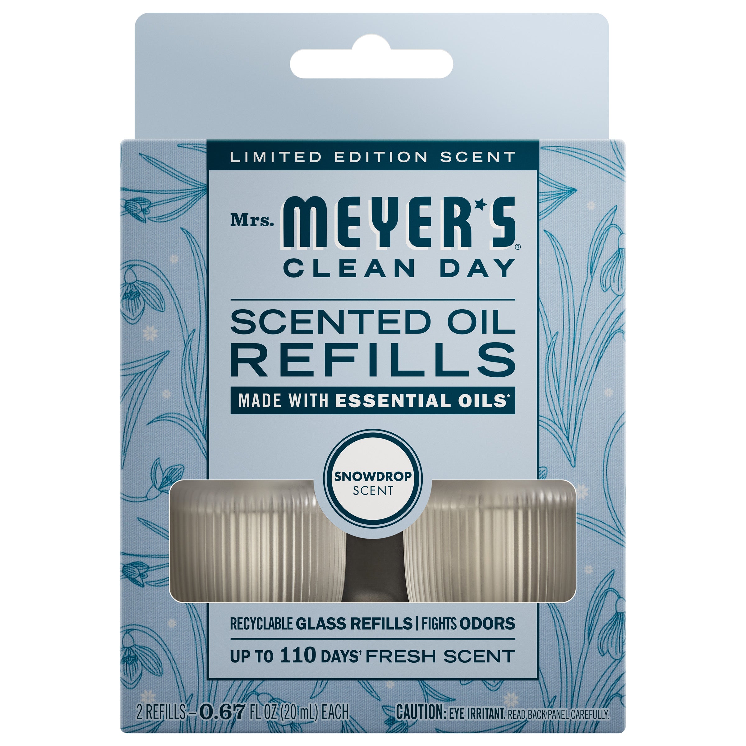 Snowdrop Plug In Scented Oil Refill, 2-Pack – Mrs. Meyer's Clean Day