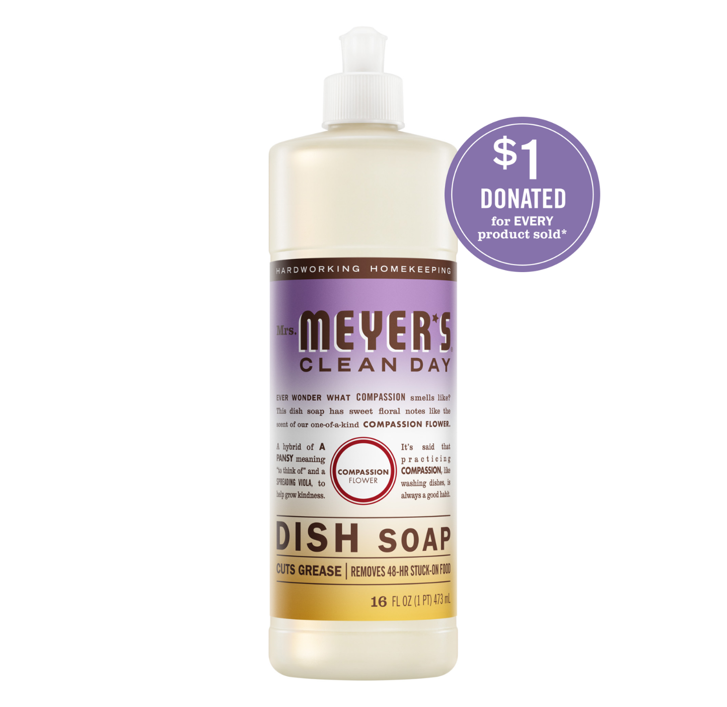 Mrs. Meyer's Clean Day Liquid Dish Soap - Thumbnail 3