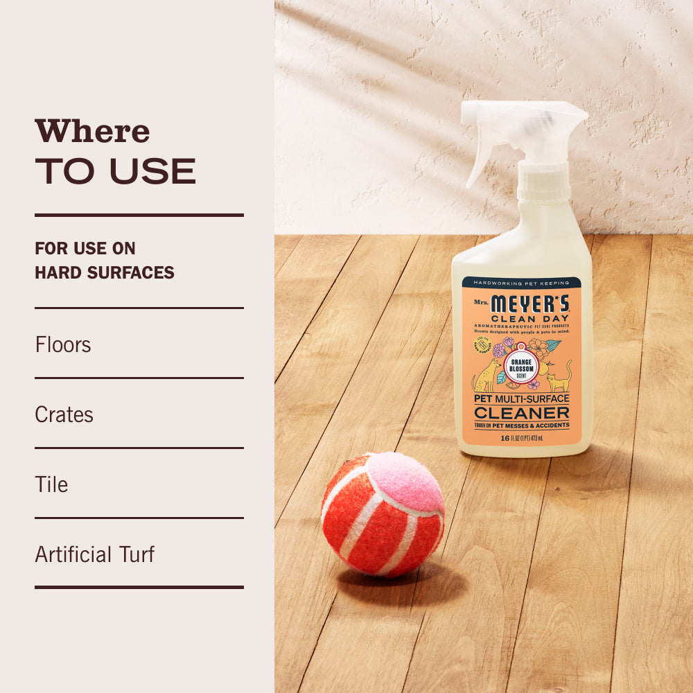 Orange Blossom Pet Multi-Surface Cleaner – Mrs. Meyer's Clean Day