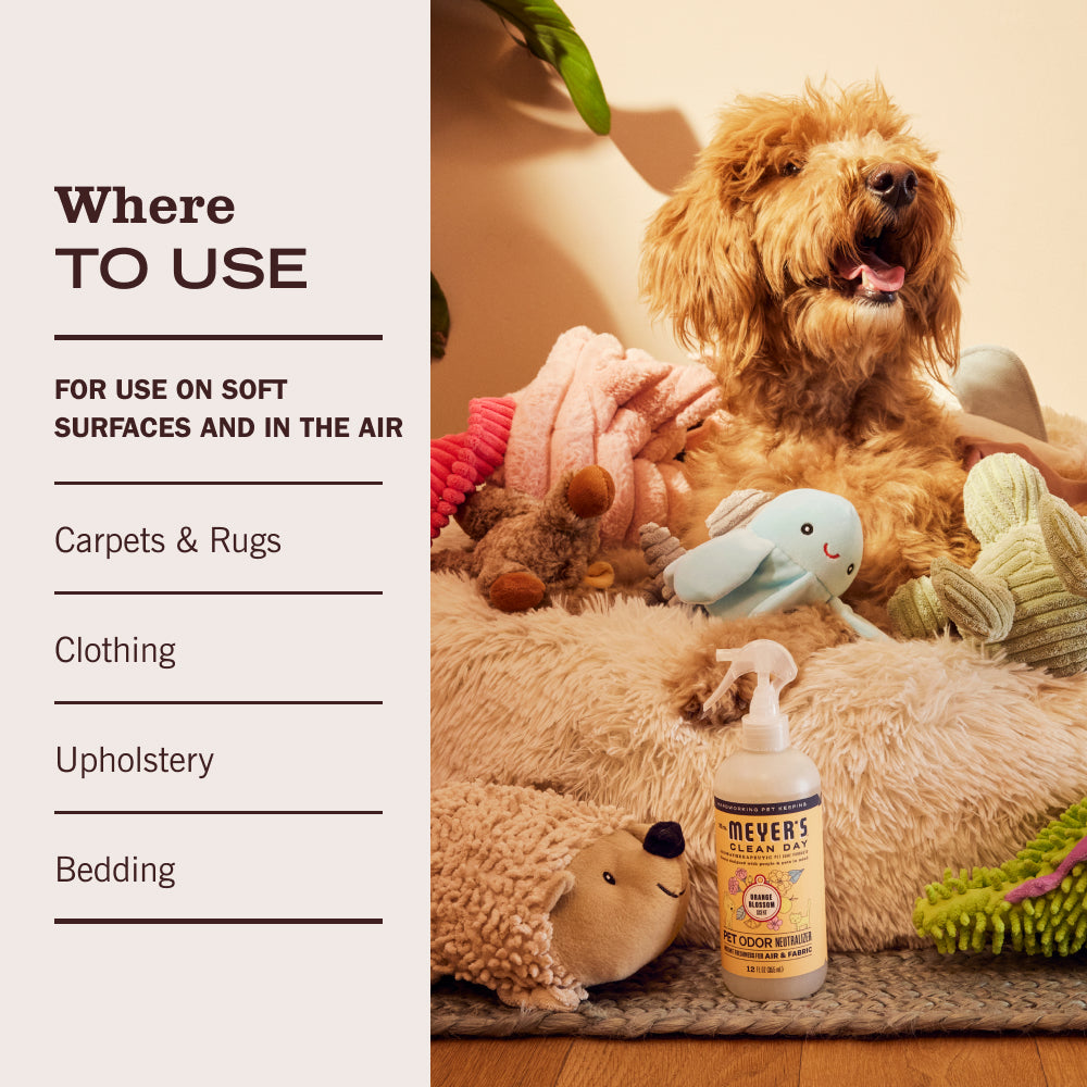 Orange Blossom Pet Odor Neutralizer – Mrs. Meyer's Clean Day