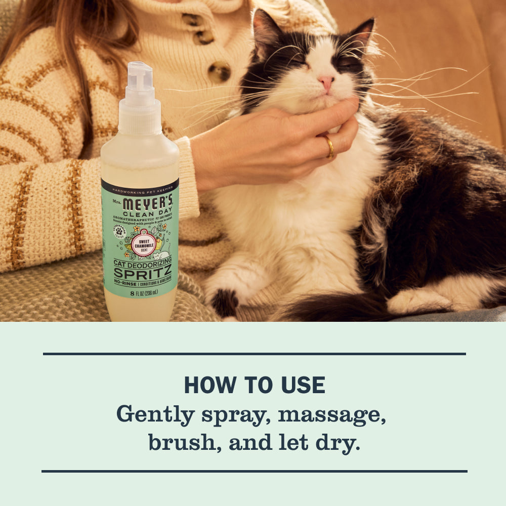 Sweet Chamomile Cat Deodorizing Spritz – Mrs. Meyer's Clean Day