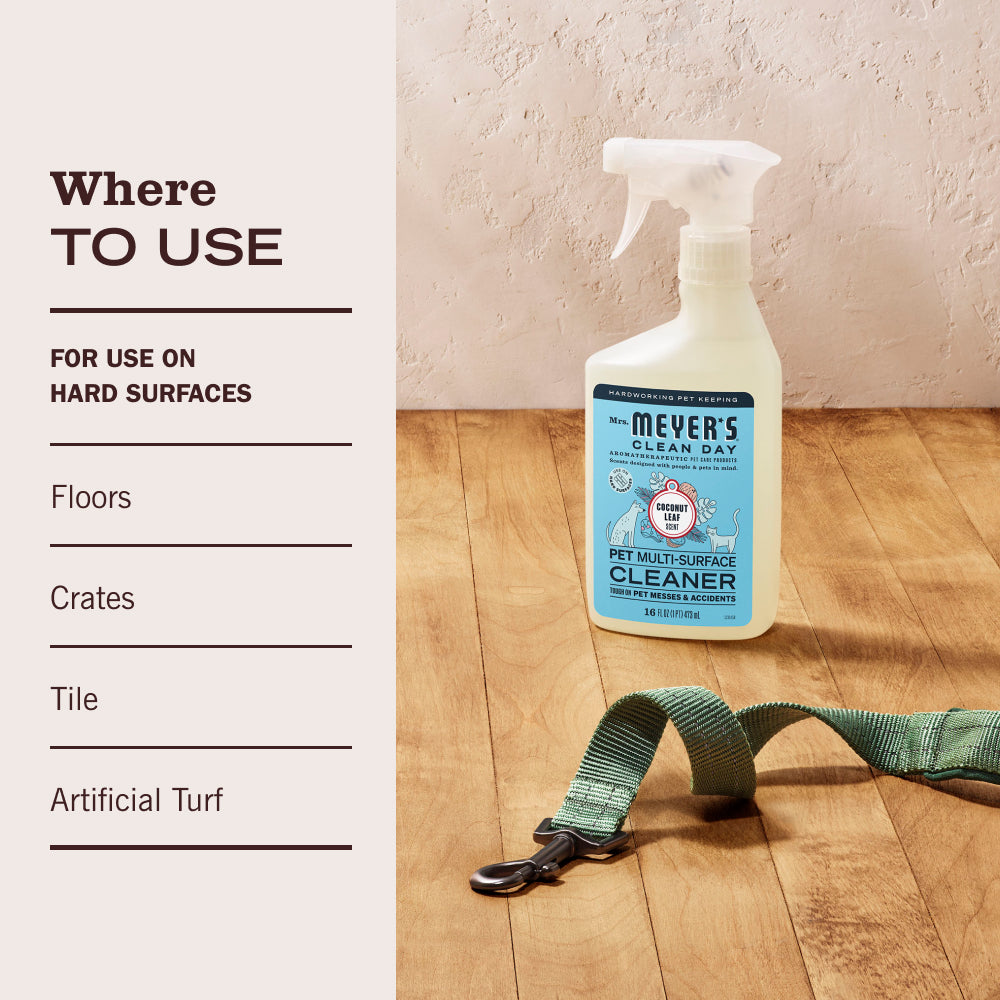 Coconut Leaf Pet Multi-Surface Cleaner – Mrs. Meyer's Clean Day