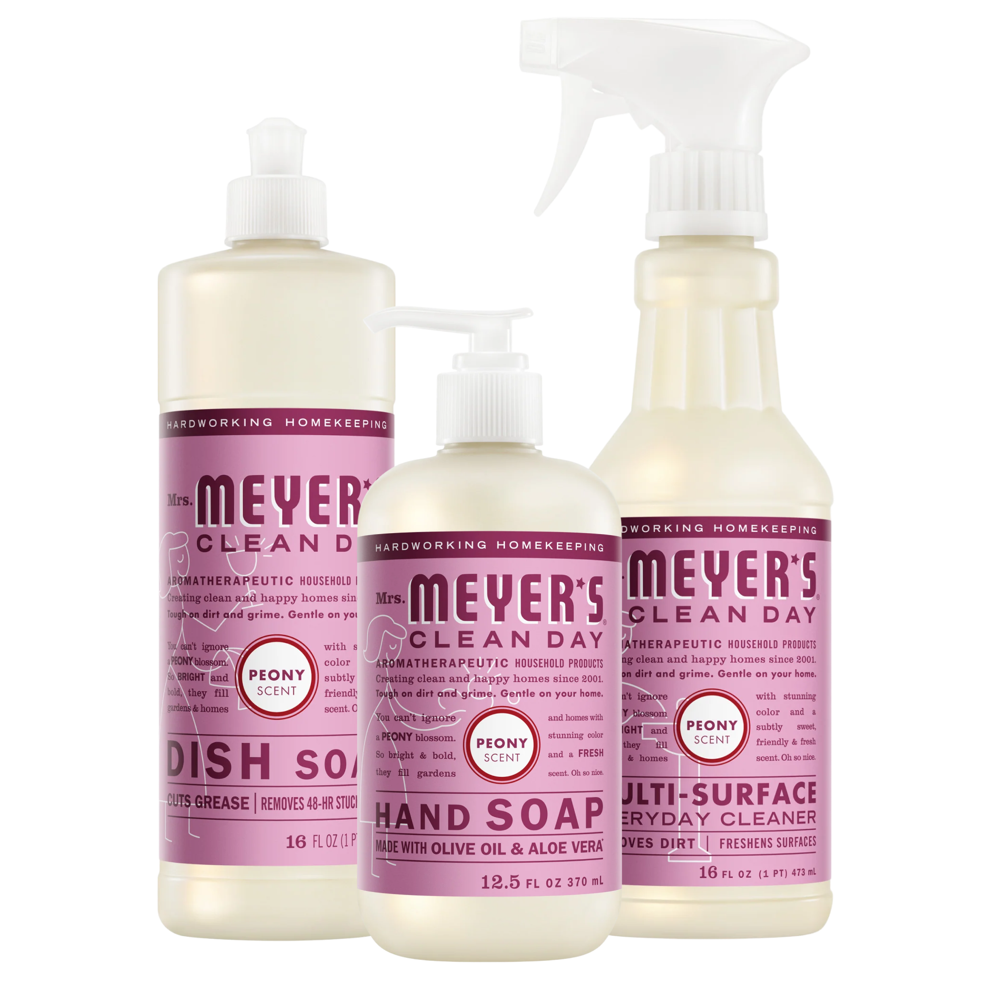 Mrs. Meyer’s Peony Kitchen Basics Set