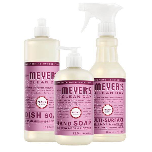 Mrs. Meyer's Peony Kitchen Basics Set – Mrs. Meyer's Clean Day