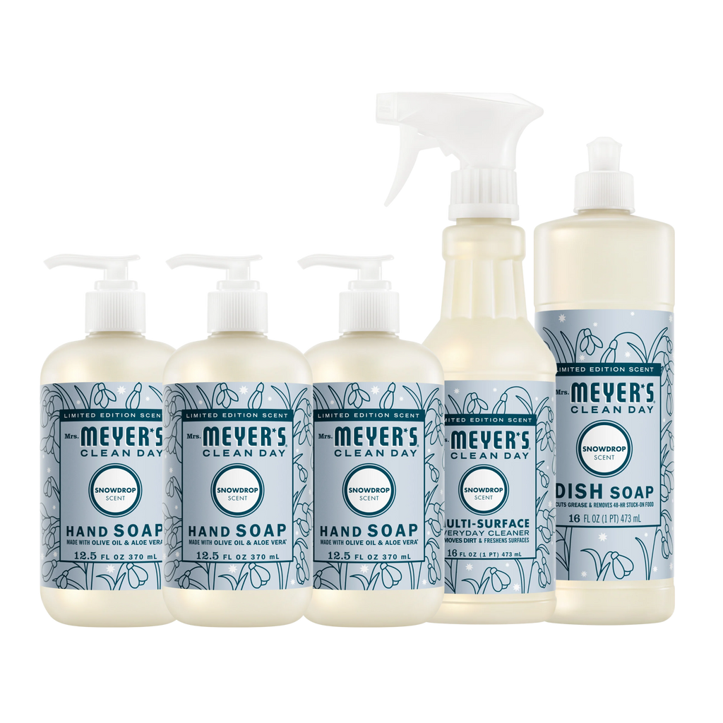 Snowdrop Essentials 5-Count Bundle – Mrs. Meyer's Clean Day