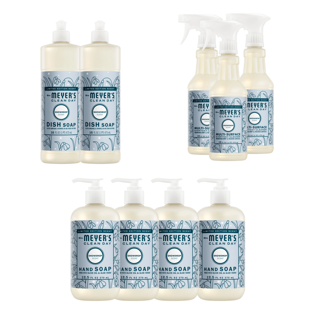 Snowdrop Essentials Plus 9-Count Bundle – Mrs. Meyer's Clean Day