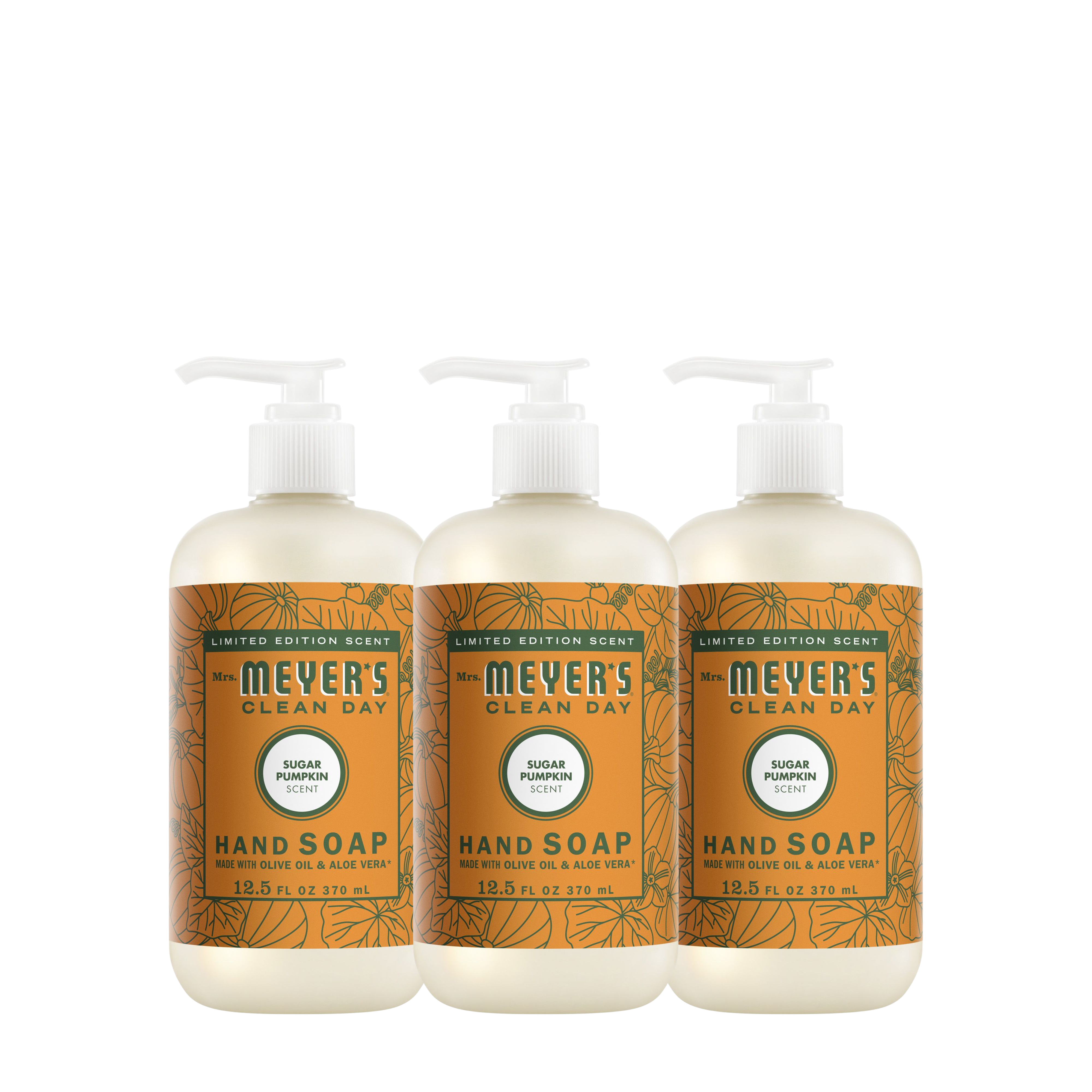 Sugar Pumpkin Liquid Hand Soap 3-count Bundle – Mrs. Meyer's Clean Day