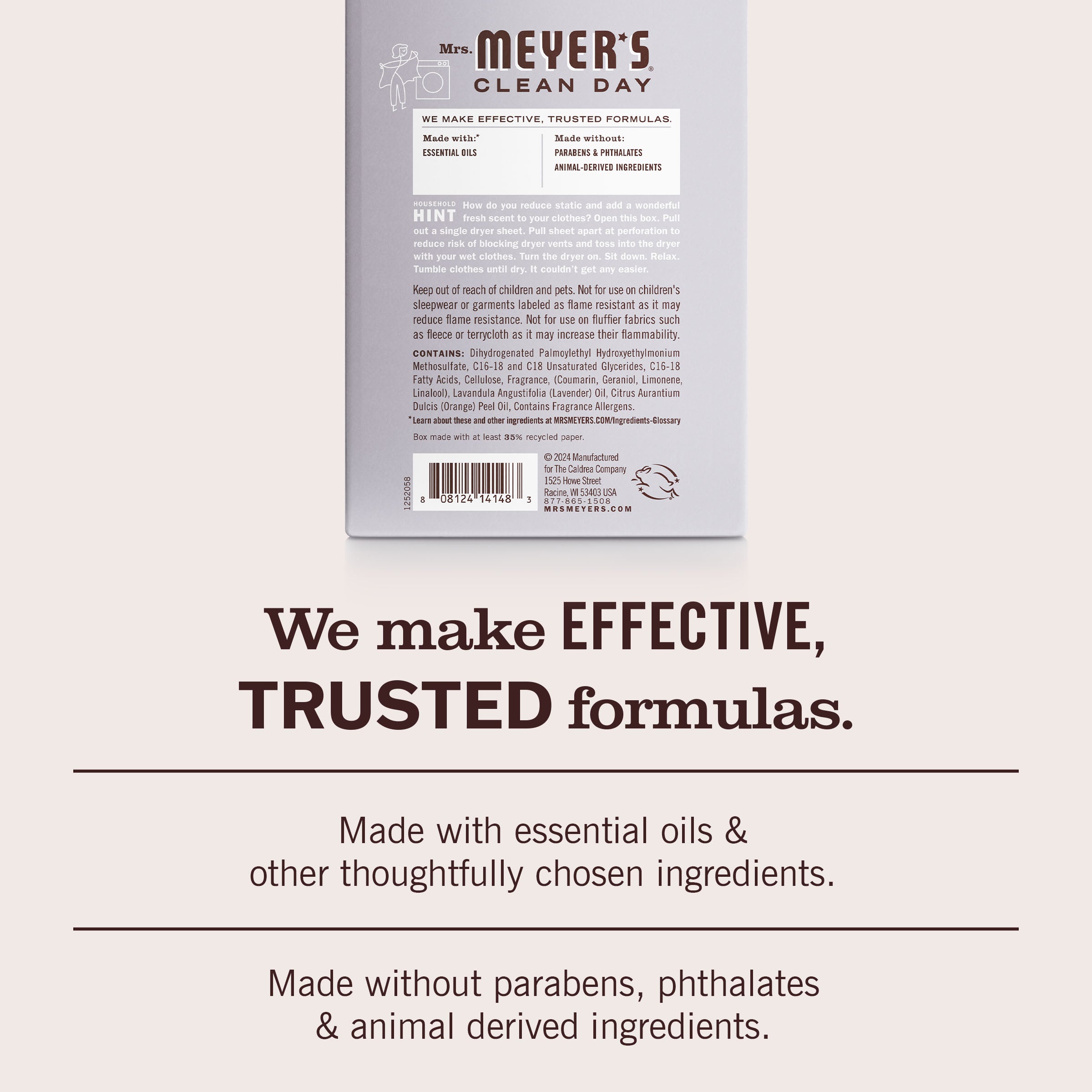 Mrs. Meyer's Lavender Dryer Sheets – Mrs. Meyer's Clean Day