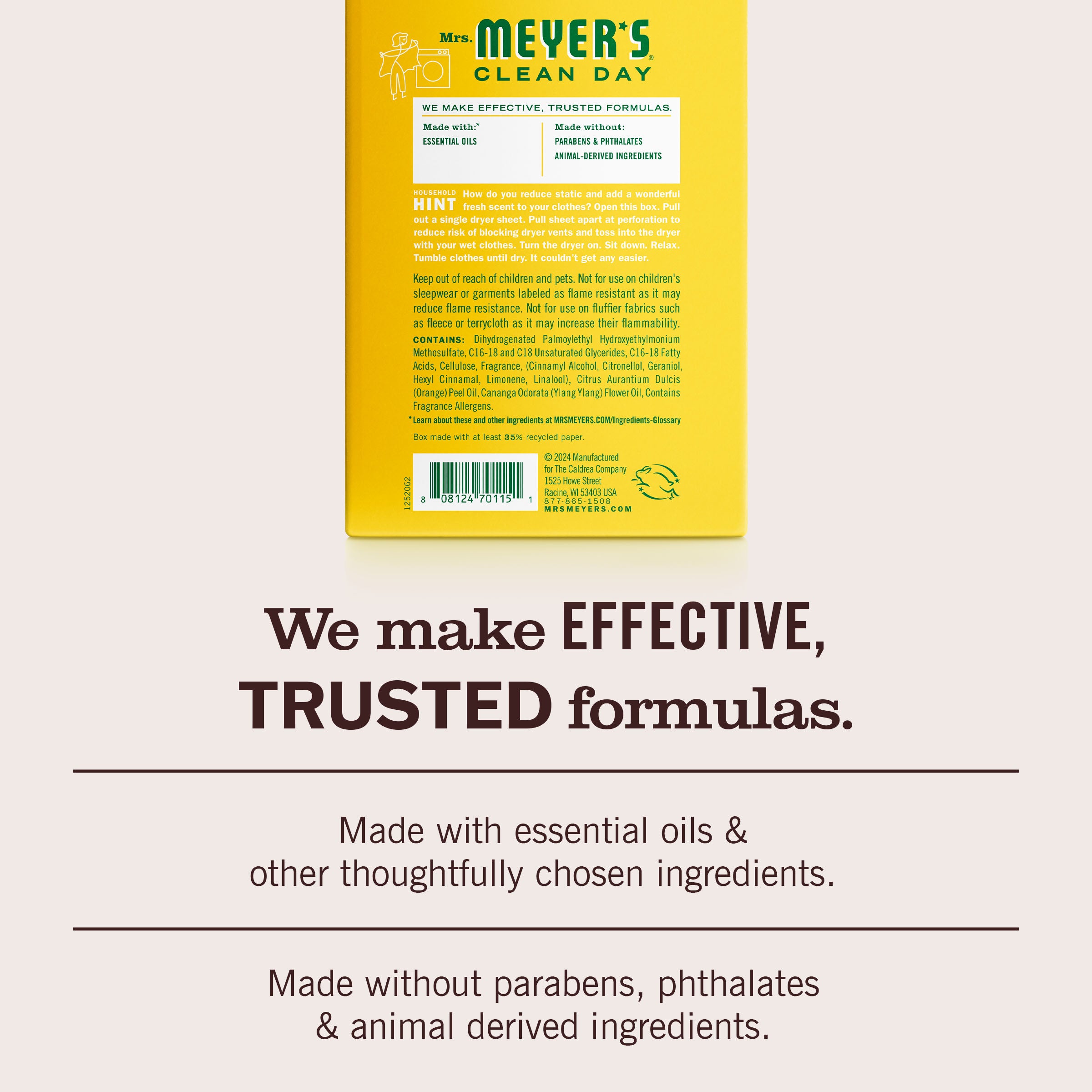 Mrs. Meyer's Honeysuckle Dryer Sheets – Mrs. Meyer's Clean Day