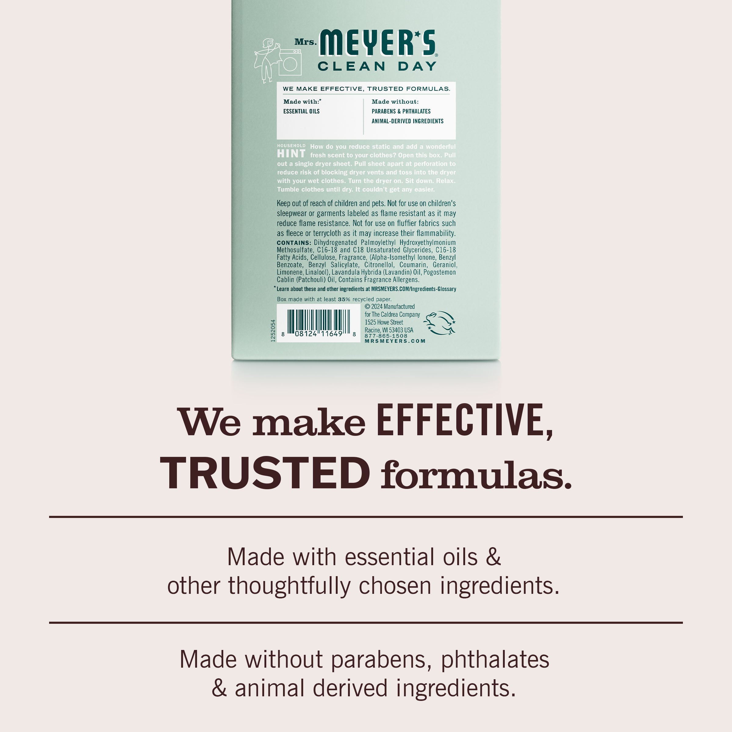 Mrs. Meyer's Birchwood Dryer Sheets – Mrs. Meyer's Clean Day