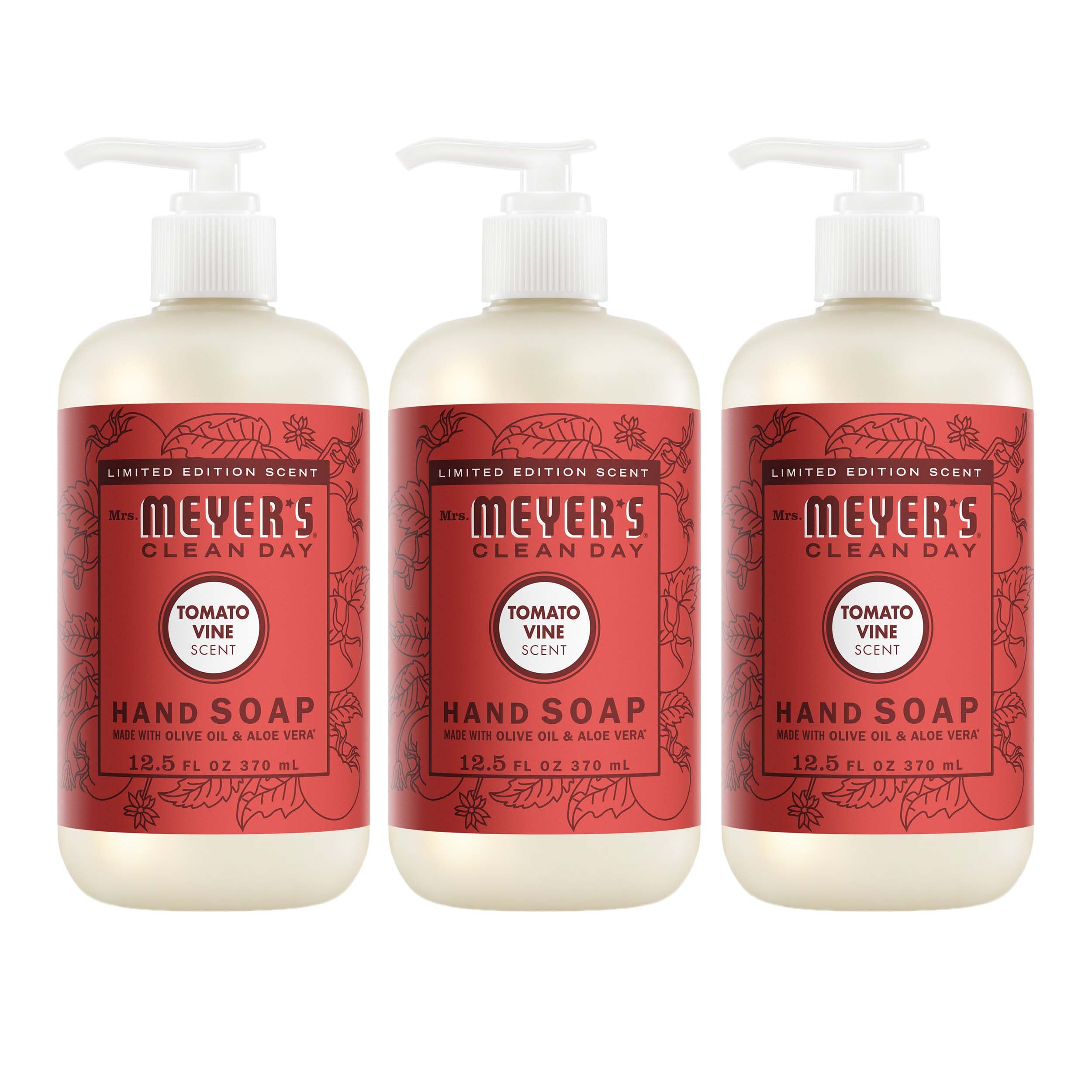 Mrs. Meyer's Tomato Vine Liquid Hand Soap 3-count Bundle ​ – Mrs