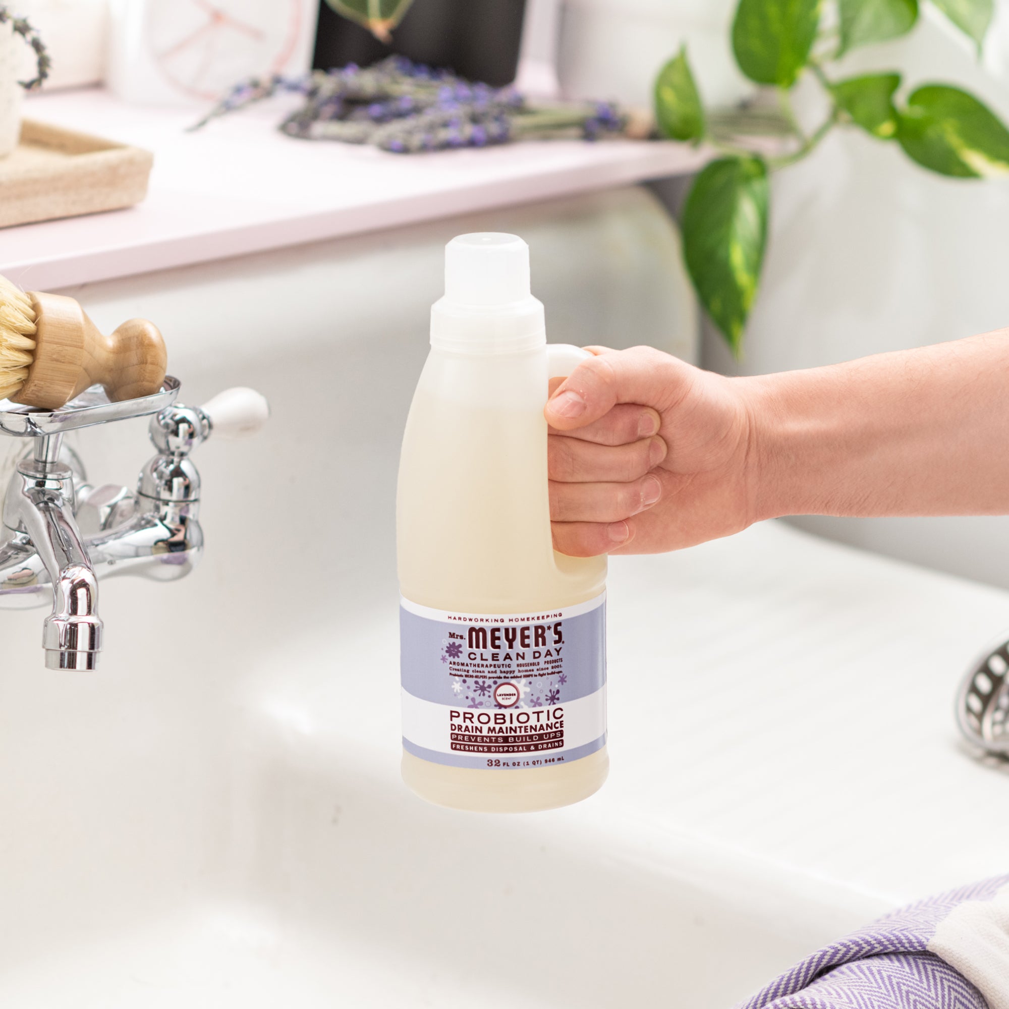 Mrs. Meyer's Lavender Probiotic Drain Maintenance – Mrs. Meyer's