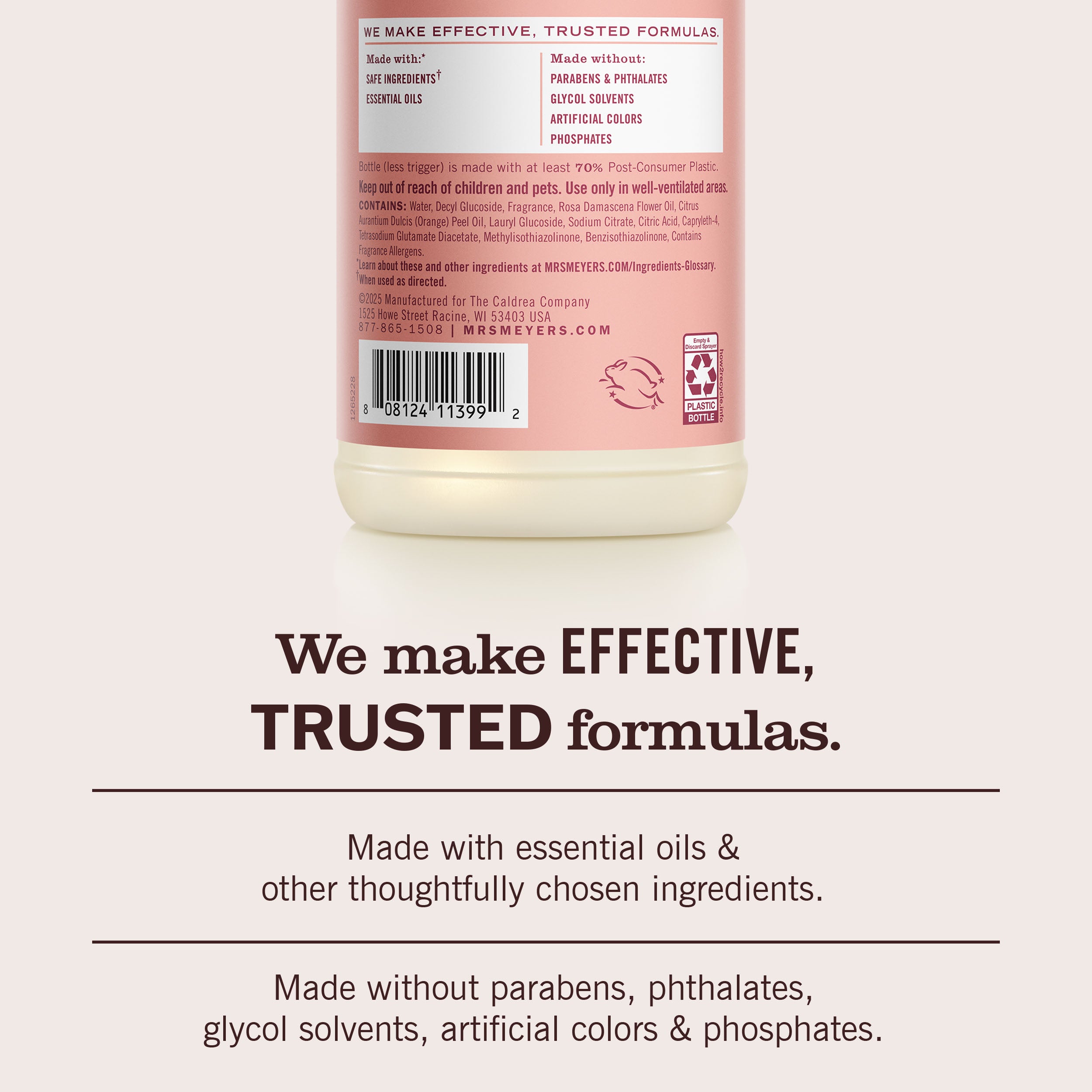 Mrs. Meyer's Rose Multi-Surface Everyday Cleaner – Mrs. Meyer's