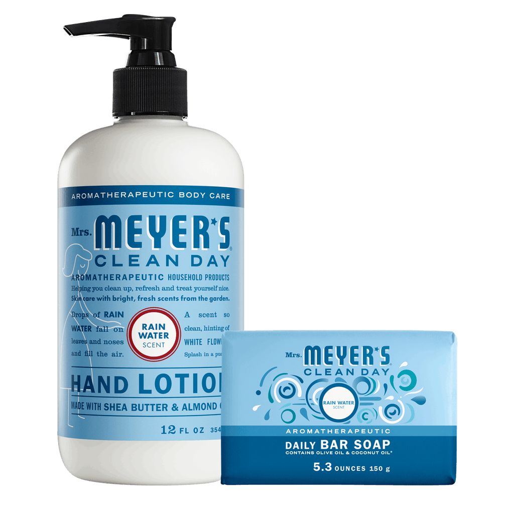 Mrs. Meyer's Rain Water Bar Soap & Hand Lotion Set – Mrs. Meyer's