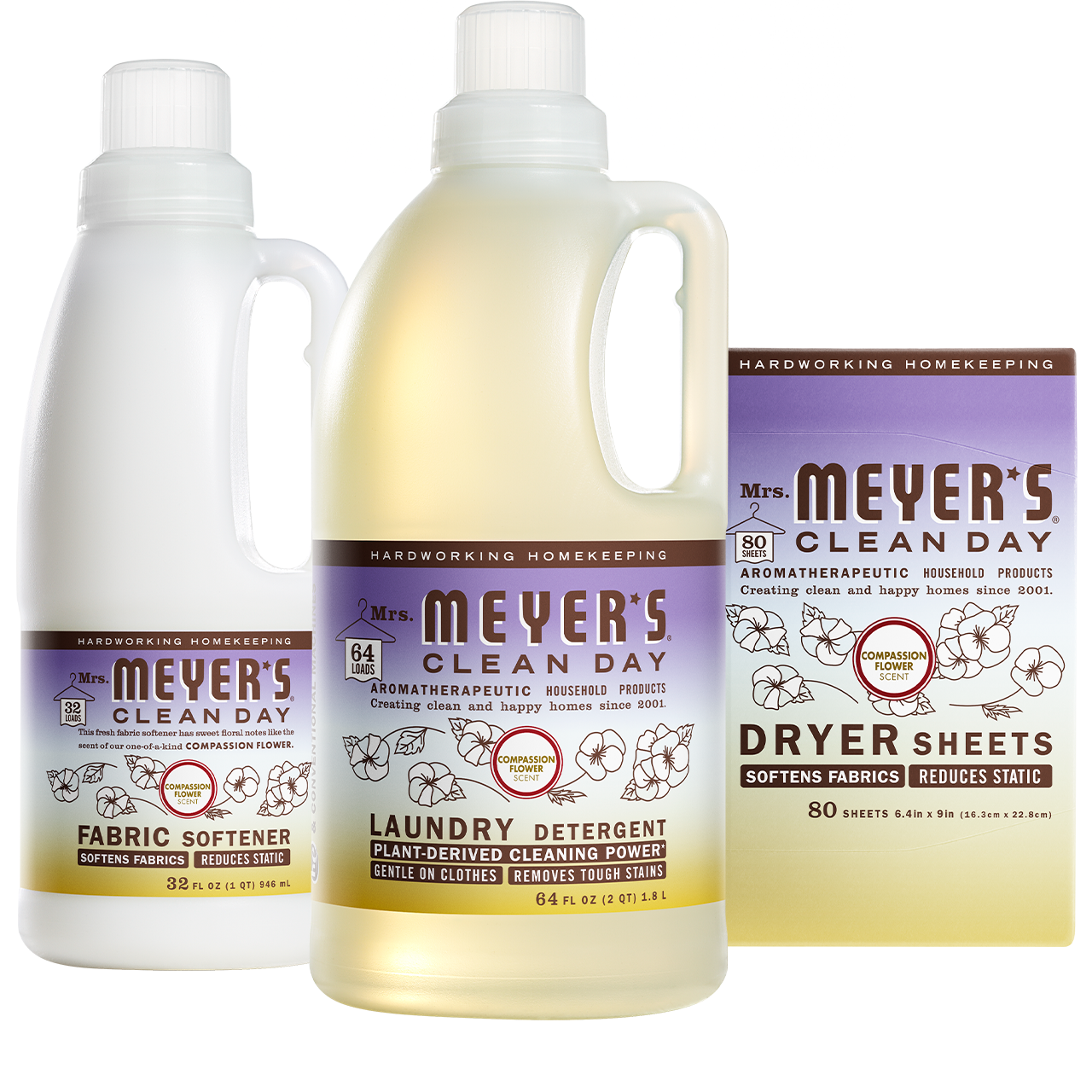 Mrs. Meyer's Compassion Flower Laundry Set – Mrs. Meyer's Clean Day