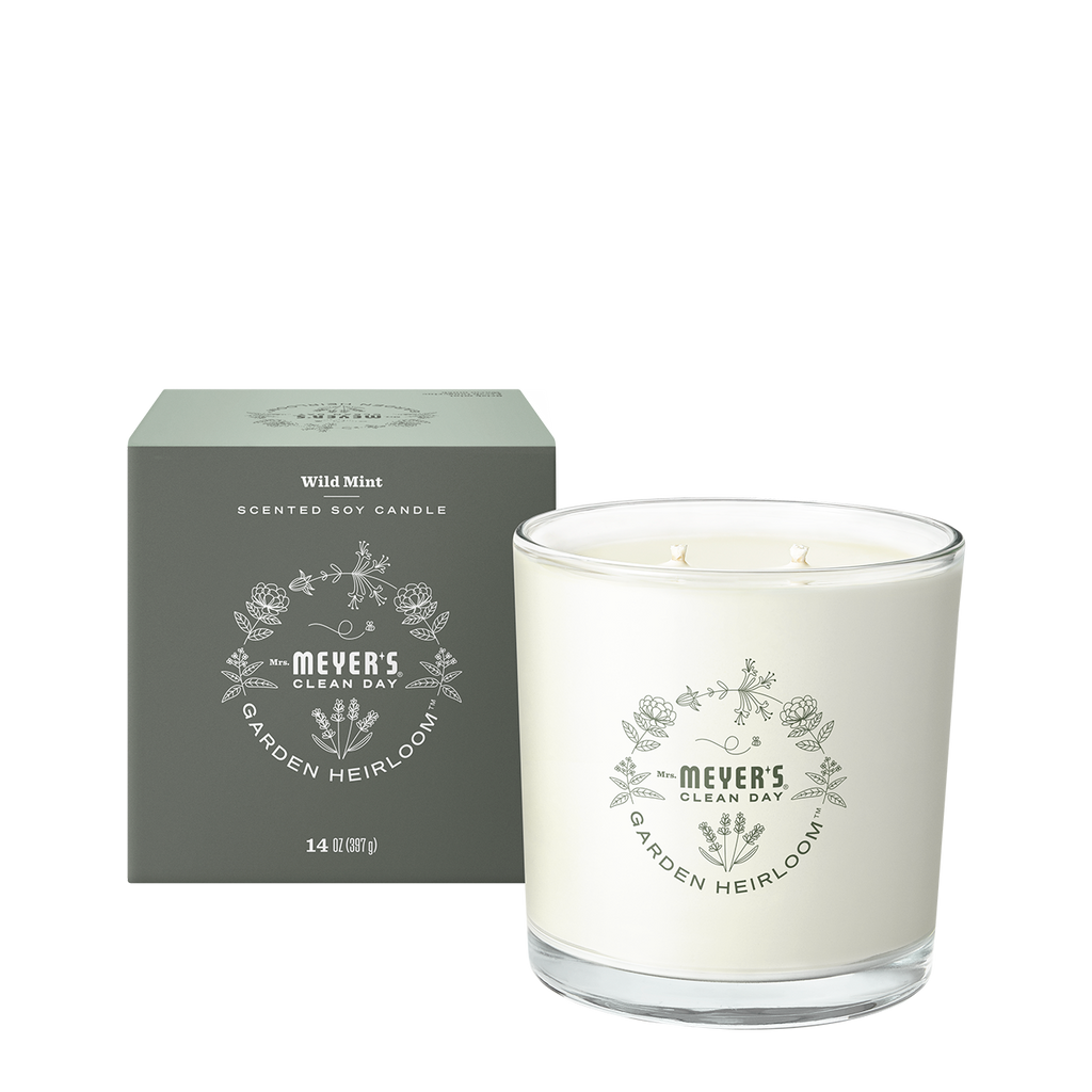 Mrs. Meyer's Wild Mint Garden Heirloom Candle – Mrs. Meyer's Clean Day