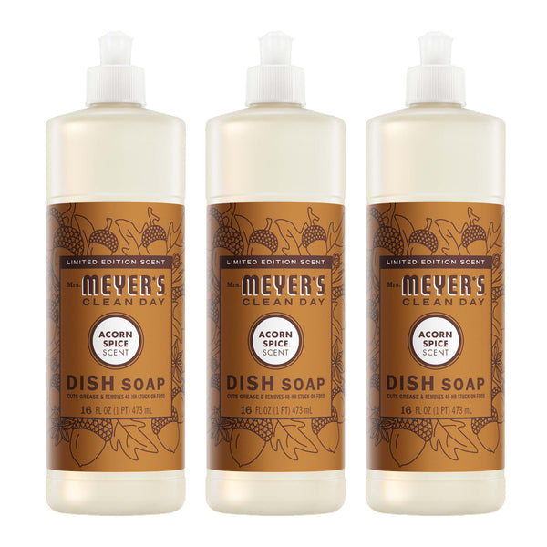 Mrs. Meyer's Acorn Spice Dish Soap 3-count bundle – Mrs. Meyer's